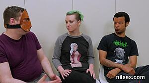 This naughty kitten gets brought to asshole asylum for awkward bdsm anal treatment. 😼🏥