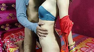 cute saree bhabhi turns naughty for rough hard anal sex after ice massage on big ass