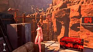 in this stellar blade mod, a petite asian girl gets watched in action