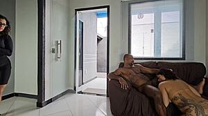 wow, i got surprised watching my friend eat that juicy bbw pussy in lingerie