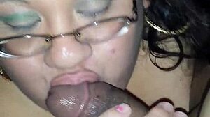 asian chick intriguingly handles sucking that fat cock with blowjob and handjob skills