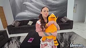 Lucia Rossi's First Creampie Experience.