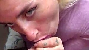 i cum so fast, she licks and swallows every drop from my cock