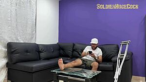 Physiotherapist tried new treatment but we ended up deepthroating and squirting with cum swallow