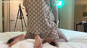 Rapper Pounds Blonde Tgirl In Hardcore Crossdressing Fuck