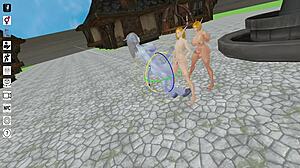 Watch this horny shemale ladyboy take monster cock in anal game