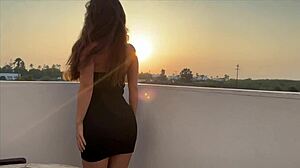 sunset fuck with bodybuilder teen riding big cock