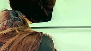 I fuck my wife in dress and lace panties