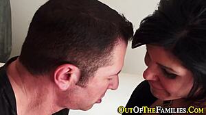 Stepsis Takes Monster Cock in Hardcore Creampie Threesome Reality