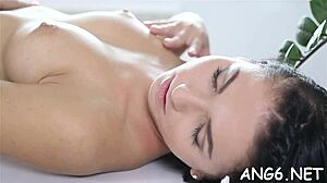 Horny Guy Licks Beauty's Lovely Tits and Wet Lusty Hole