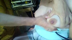 playing with breasts in old toolshed, so sensual 😍