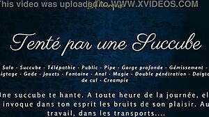 French succubus tempts with dirty talk in outdoor anal