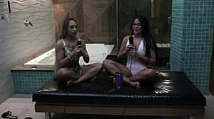 Bianca Demarchi Starts Porn Journey With Bathroom Navel Lick