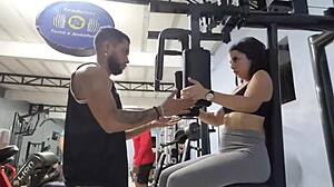 Gym trainer offers help, then gives private lesson at home