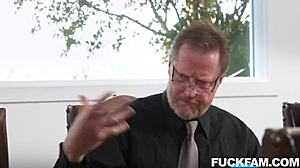 rival stepsisters gal and aubree suck and fuck elias for peace