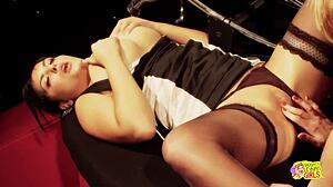 i busty lesbos paige ashley and jasmine black share cigarette before licking pussy and fingering to orgasm