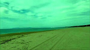 Guy on Nude Beach Spills a Lot of Milk in Amateur Sexy Scene