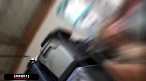 i love gagging on cock while licking ass in homemade missionary creampie with whore