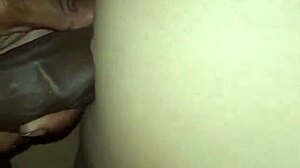 Cuckold Husband Licks Creampied Pussy While Lover Fucks Ass