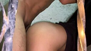 Teen latina rides dildo until cum in mouth