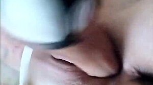 having fun with large thick dildo, getting wet and dripping, ripping clothes for huge fucking