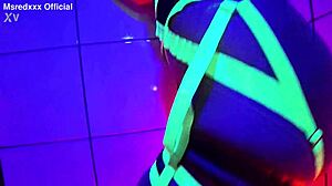 This sensual seduction features a slut with fake tits teasing!