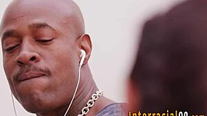 petite teen 18+ rides bbc for interracial anal gape