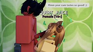 Creamy anal sex with blowjob in roblox condo