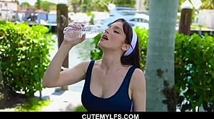 this yoga milf ready for intense workout