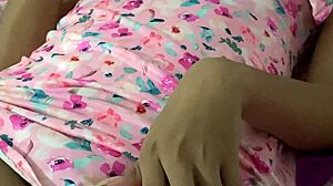 Surprising Roommate Masturbating in Homemade Video