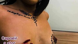 Beautiful Latina Pornstar Deepthroats Big Cock and Cums Hard in Sheer Red Outfit