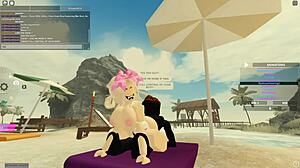 cute blonde from new zealand sucks monster cock, deepthroats, rides, and gets wet.