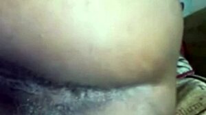 Amateur girl performs homemade solo masturbation with huge dildo on pussy lips