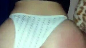 thong aside, cock deep inside me