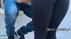 He hired me just to suck his huge cock. Left him craving to take my yoga-fit ass!