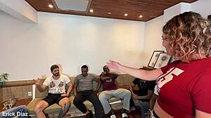 Gang bang lost the game and had to give to all friends 😏