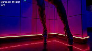 This sensual seduction features a slut with fake tits teasing!