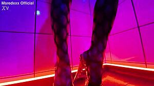 This sensual seduction features a slut with fake tits teasing!