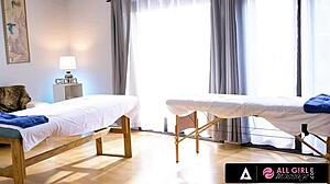 Lesbian Threesome Massage with Whitney Wright Scarlett Sage Slimthick Vic