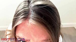 british teen sucks cock in polo shirt outdoors