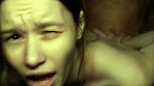 modest kitty doll88 screamed during rough deepthroat blowjob and wet pussy fingering on bed