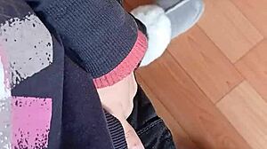 My lesbian colleague and I riskily masturbate in the office