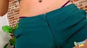 Naughty Iris Rose Strips And Sucks Big Cock