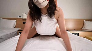 mature japanese milf with big tits gets fucked doggystyle by amateur cock until creampie