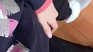 My lesbian colleague and I riskily masturbate in the office