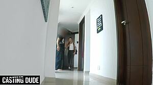 Naughty hispanic college slut rides fat cock teasing wet orgasm