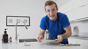 Wild Pajama Party Explodes Into Foursome Cock Action With Hardcore Blowjobs!