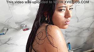 Mishell Gets Fucked Hard in Shower by Friend