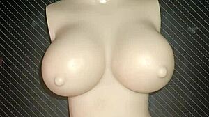 dolly me pide sexo anal y presionó sus pequeñas tetas