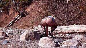 Fishnet Pantyhose Highlight Big Ass